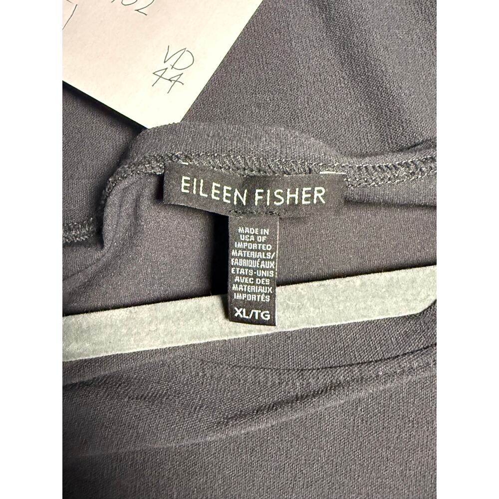 Eileen Fisher Shirt Womens XL Gray 3/4 Sleeve Viscose Blend - Picture 5 of 7